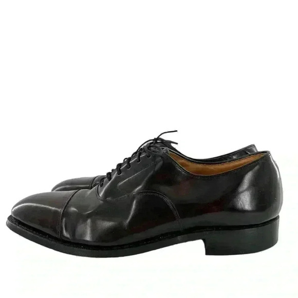 Johnston & Murphy Optima mens oxfords size 10.5 burgundy leather cap toe 90s main image 12